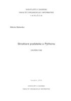 prikaz prve stranice dokumenta Strukture podataka u Pythonu