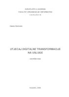 prikaz prve stranice dokumenta Utjecaj digitalne transformacije na usluge