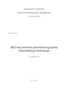 prikaz prve stranice dokumenta SEO kao element promotivnog spleta internetskog marketinga
