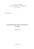 prikaz prve stranice dokumenta Interoperabilnost interneta stvari