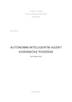 prikaz prve stranice dokumenta Autonomni inteligentni agent korisničke podrške