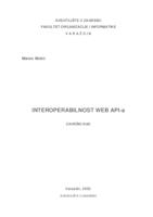 prikaz prve stranice dokumenta Interoperabilnost Web API-a