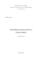 prikaz prve stranice dokumenta Upotreba Google Apps u poslovanju