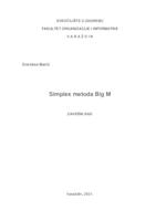 prikaz prve stranice dokumenta Simplex metoda Big M