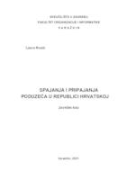 prikaz prve stranice dokumenta Spajanja i pripajanja poduzeća u Republici Hrvatskoj
