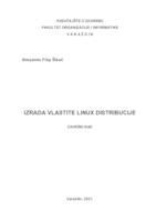 prikaz prve stranice dokumenta Izrada vlastite Linux distribucije