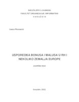 prikaz prve stranice dokumenta Analiza sustava bonusa i malusa u Republici Hrvatskoj i Europi