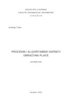 prikaz prve stranice dokumenta Procesni i algoritamski aspekti obračuna plaće