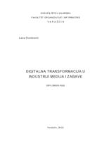 prikaz prve stranice dokumenta Digitalna transformacija u industriji medija i zabave