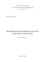 prikaz prve stranice dokumenta Neodrživost mirovinskog sustava u Republici Hrvatskoj