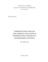 prikaz prve stranice dokumenta Komparativna analiza uspješnosti poslovanja transportnih poduzeća u Varaždinskoj županiji