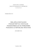prikaz prve stranice dokumenta Obilježja digitalnog poduzetništva i digitalne transformacije na primjerima poduzeća iz Republike Hrvatske