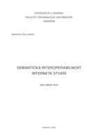 prikaz prve stranice dokumenta Semantička interoperabilnost interneta stvari