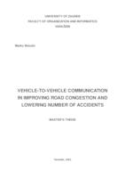 prikaz prve stranice dokumenta Poboljšanje toka prometa i smanjenje broja nesreća komunikacijom među vozilima