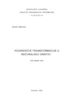 prikaz prve stranice dokumenta Fourierove transformacije u računalnoj grafici
