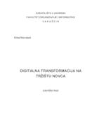 prikaz prve stranice dokumenta Digitalna transformacija na tržištu novca