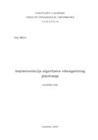 prikaz prve stranice dokumenta Implementacija algoritama višeagentnog planiranja