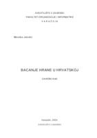 prikaz prve stranice dokumenta Bacanje hrane u Hrvatskoj