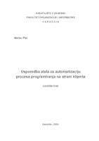 prikaz prve stranice dokumenta Usporedba alata za automatizaciju procesa programiranja na strani klijenta