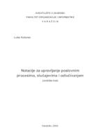 prikaz prve stranice dokumenta Notacije za upravljanje poslovnim procesima, slučajevima i odlučivanjem