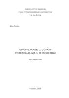 prikaz prve stranice dokumenta Upravljanje ljudskim potencijalima u IT industriji