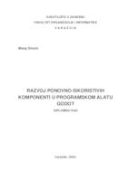 prikaz prve stranice dokumenta Razvoj ponovno iskoristivih komponenti u programskom alatu Godot