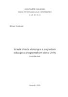 prikaz prve stranice dokumenta Izrada trkače videoigre s pogledom odozgo u programskom alatu Unity