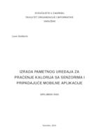 prikaz prve stranice dokumenta Izrada pametnog uređaja za praćenje kalorija sa senzorima i pripadajuće mobilne aplikacije