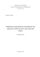 prikaz prve stranice dokumenta Primjena Poissonove regresije na analizu učestalosti ozljeda na radu