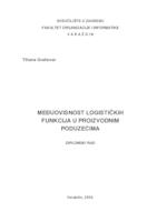 prikaz prve stranice dokumenta Međuovisnost logističkih funkcija u proizvodnim poduzećima