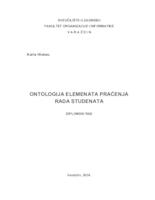 prikaz prve stranice dokumenta Ontologija elemenata praćenja rada studenata