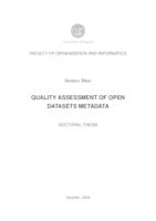 prikaz prve stranice dokumenta Quality Assessment of Open Datasets Metadata