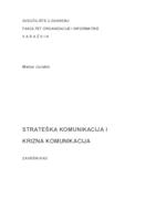 prikaz prve stranice dokumenta Strateška komunikacija i krizna komunikacija