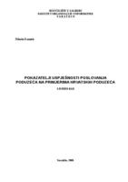 prikaz prve stranice dokumenta Pokazatelji uspješnosti poslovanja poduzeća na primjerima hrvatskih poduzeća