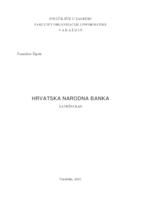 prikaz prve stranice dokumenta Hrvatska narodna banka